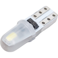 Автолампа SKYWAY светодиодная, T5W1.2W, 12 В, 2SMD, 1 контакт, биполярная, белая, (в компл. 10 шт.) S08201458