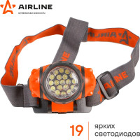 Налобный фонарь на батарейках Airline, LEDx19 AFL-19H-08