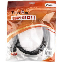 Кабель Telecom, HDMI-19M --- MiniHDMI-19M ver 2.0+3D/Ethernet, 2m TCG205-2M