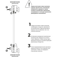 Ролики для душевой кабины MasterProf 23 мм двойные хром, комплект на 1 дверь (верх 2 шт. + низ с кнопкой 2 шт.), №3 ИС.131347