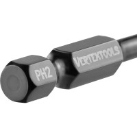 Набор бит IMPACT TORSION PH2 (10 шт; 50 мм) vertextools IP-TR-PH2-50