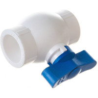 Кран шаровой RTP бабочка, синий, D25 мм 14618