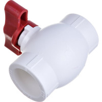 Кран шаровой RTP бабочка КРАСНЫЙ D25 мм 14977