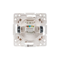 Механизм 1-местной розетки EKF PROxima Стокгольм, RJ-45, белый EYK01-035-10