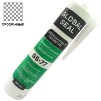 Силиконовый универсальный герметик GlobalSeal GS-77 бесцветный, 280 мл 3770011