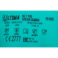 Нитриловые перчатки ULTIMA GREEN GUARD ULT150р.11/XXL