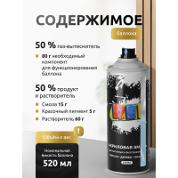 Акриловая универсальная эмаль REF золото 520 мл 3049