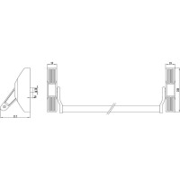 Комплект механизма антипаники DOORLOCK V PD700MA/FR серия Variant, черный, балка красная длиной 1000мм 77003
