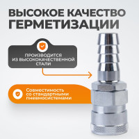 Штекер высокой пропускной способности рапид (мама) - ёлочка 20 мм WIEDERKRAFT WDK-600SH