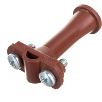 Держатель круглого проводника EZETEK 6-10мм коричневый, высота 59мм, пластик 91103