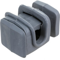 Держатель круглого проводника EZETEK 6-8мм серый, высота 16мм, пластик 91002