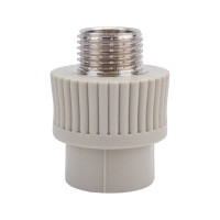 Комбинированная муфта VRT наружная, 20х1/2", EVER plast, серый 538327