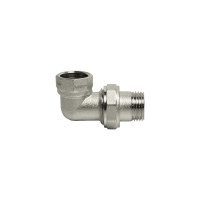 Переходник VRT со сгоном, 1/2, угловой, конус, никель 504287