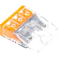 Клемма WAGO 3x2.5мм оранжевый/прозрачный 100 шт 2273-203 ЦБ-00013757