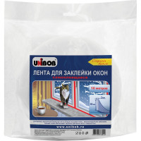 Самоклеящаяся лента для окон UNIBOB 50 мм х 2 мм х 10 м пенополиэтилен 215037