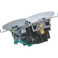 Розетка Simon 2P+E Schuko, 16А, 250В, винтовой зажим, белый 20/200 1591432-030