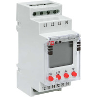 Реле контроля фаз с LCD дисплеем EKF с нейтралью PROxima rkf-2s