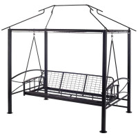 Беседка-качели Удачная Мебель Пальмира зеленые A31BL.T01