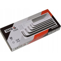 Набор шестигранных ключей YATO 3,0-17мм, CrV, 10 шт YT-0519