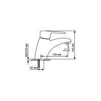 Смеситель для умывальника Mixline без подводки 40k ML06-04 522160