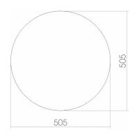 Зеркало mixline круглое 500 мм 525021