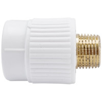 Комбинированная муфта Blue Ocean полипропиленовая, НР - 25x1/2 PPRF/EA(W)-25х1/2"