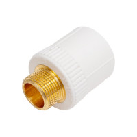 Комбинированная муфта Blue Ocean полипропиленовая, НР - 32x3/4 PPRF/EA(W)-32х3/4"