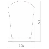 Зеркало mixline Эхо 390х580 с полкой 552617