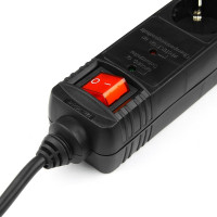 Сетевой фильтр Energenie 1.5м 16А черный SPG5-C-5