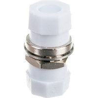 Оптический проходной адаптер FC-FC Hyperline, FA-S00Z-FC/FC-N/WH-SL SM/MM, simplex, корпус 243948