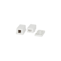 Корпус настенной розетки для установки 1-ой вставки типа Keystone Jack Hyperline, SBB3-1-WH 441126