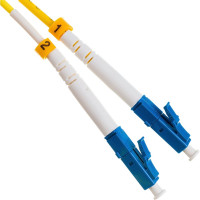 Волоконно-оптический шнур Hyperline FC-D2-9-LC/UR-SC/UR-H-1M-LSZH-YL патч-корд SM 9/125 28387