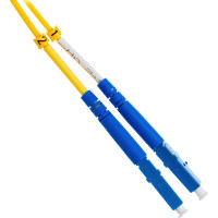 Волоконно-оптический шнур Hyperline FC-D2-9-LC/UR-SC/UR-H-2M-LSZH-YL патч-корд SM 9/125 28388