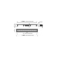 Водоотводящий желоб с порогами для перфорированной решетки Alca Plast AG100401950 APZ10-950M