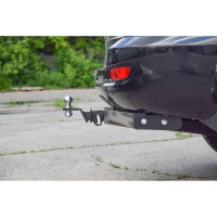 Фаркоп ТСУ со съемным квадратом и нержавеющей накладкой для HAVAL H5 2020/ DW Hover H3/H5 2010 PT Group HVH991101