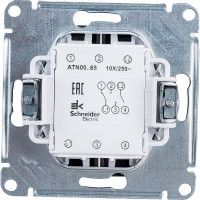 2-клавишный переключатель Systeme Electric AtlasDesign Мокко сх.6, 10АХ ATN000665