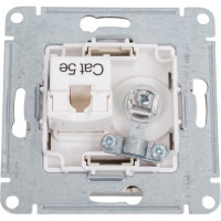Розетка ТВ + компьютерная RJ45 Systeme Electric AtlasDesign 2-ая Шампань категории 5Е ATN000589