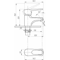 Смеситель для раковины Профсан ПСМ тип См-УмОЦБА PSM-740-017