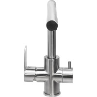 Смеситель для кухни Профсан ПСМ нержавеющая сталь AISI-304, с подключением фильтра, тип См-МОЦБА PSM-300-22