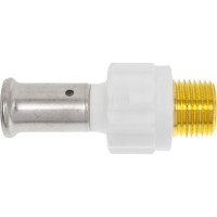 Муфта HENCO НР, ПВДФ пресс , белая, 16x1/2" 17PKW-1604