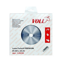 Диск алмазный LaserTurboV PREMIUM (230х22.23 мм) VOLL 1.00230