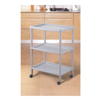 Этажерка Бытпласт Флавия 4 полки, 420х290х810 мм, светло-серый 431241130