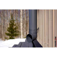 Колено трубы GrandLine 67 градусов, ПВХ, графит RAL 7024 254867
