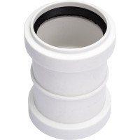 Двухраструбная муфта для бесшумной канализации ПОЛИТЭК из ПП диаметр 50 300050020