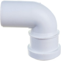 Отвод для бесшумной канализации ПОЛИТЭК из ПП, диаметр 50х87.5 градусов 100005087