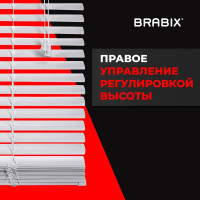 Горизонтальные жалюзи BRABIX 50x155 см пластик цвет белый 606024