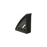 Вертикальный лоток для бумаг BRAUBERG Office style 245х90х285 мм черный 237278