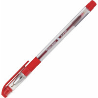 Ручка 12 шт в упаковке BRAUBERG шариковая масляная с грипом Max-Oil КРАСНАЯ игольч.узел 07мм линия 035мм  142143