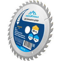 Диск пильный по дереву (160х32-30 мм; 36 зубов) Vertextools 160-36-32