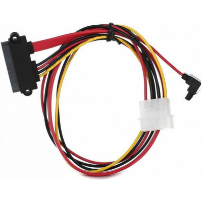 VCOM Переходник molex+SATA/SATA, 15pin+7pin, /длина инт - 45см, питание - 15см/ VHC7702 VHC7702
